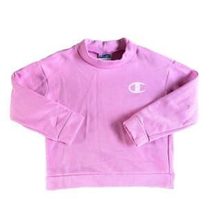 Champion Girls Mock Neck Crewneck Sweatshirt